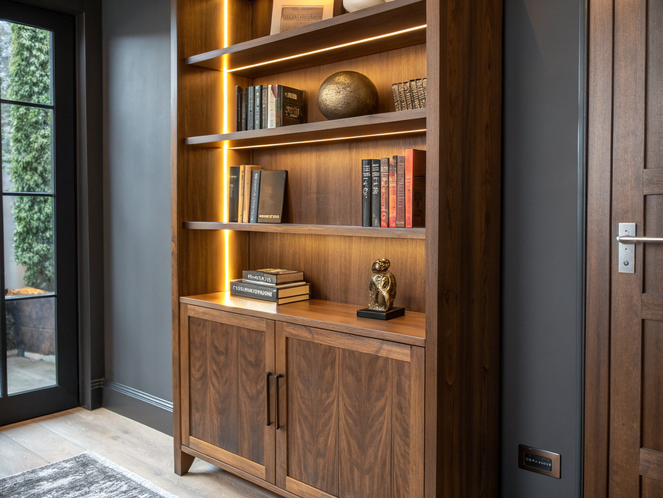 Custom built-in storage solution installation