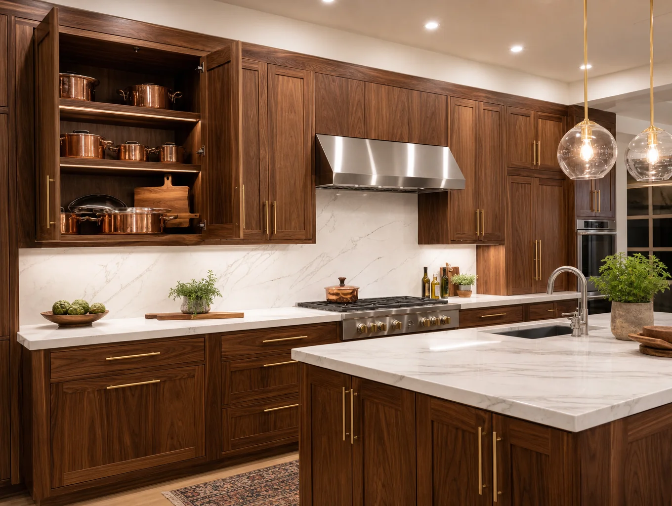 Modern custom kitchen cabinetry with clean lines and premium finish