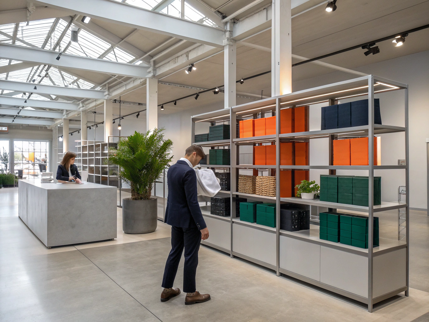 Custom retail store display shelving and fixtures