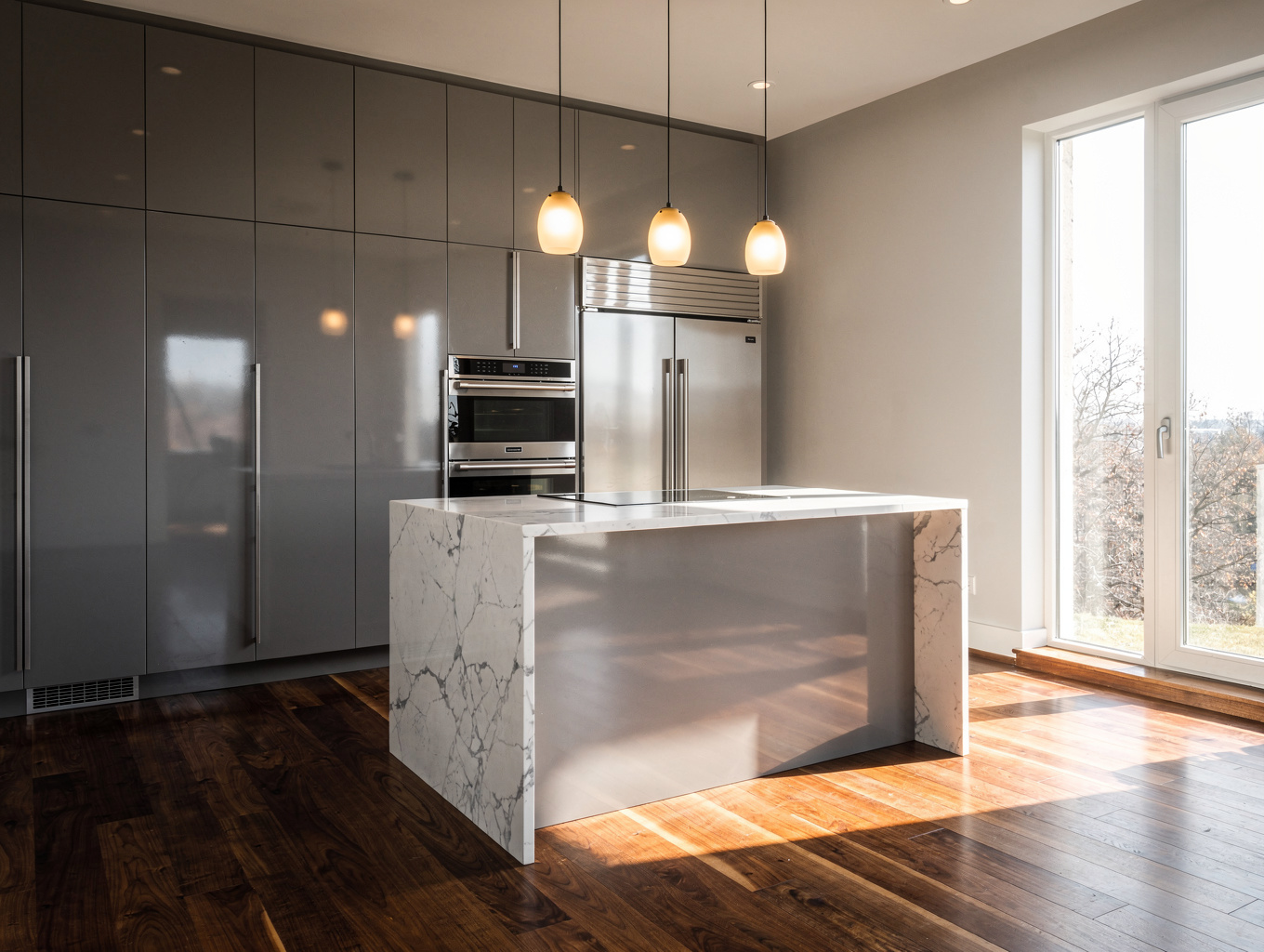 Modern kitchen remodel with custom cabinets