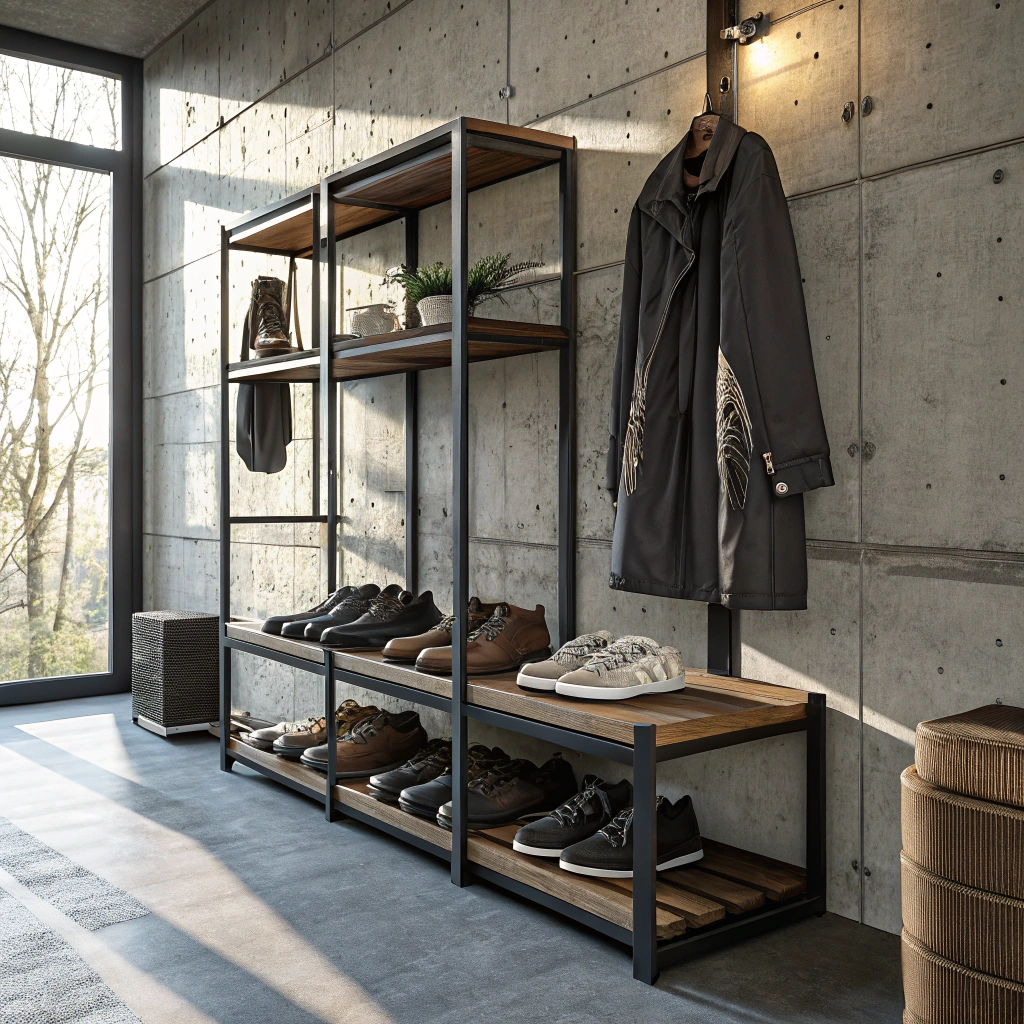 Custom mudroom lockers and storage